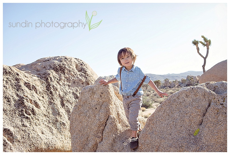 family photo shoot in the desert